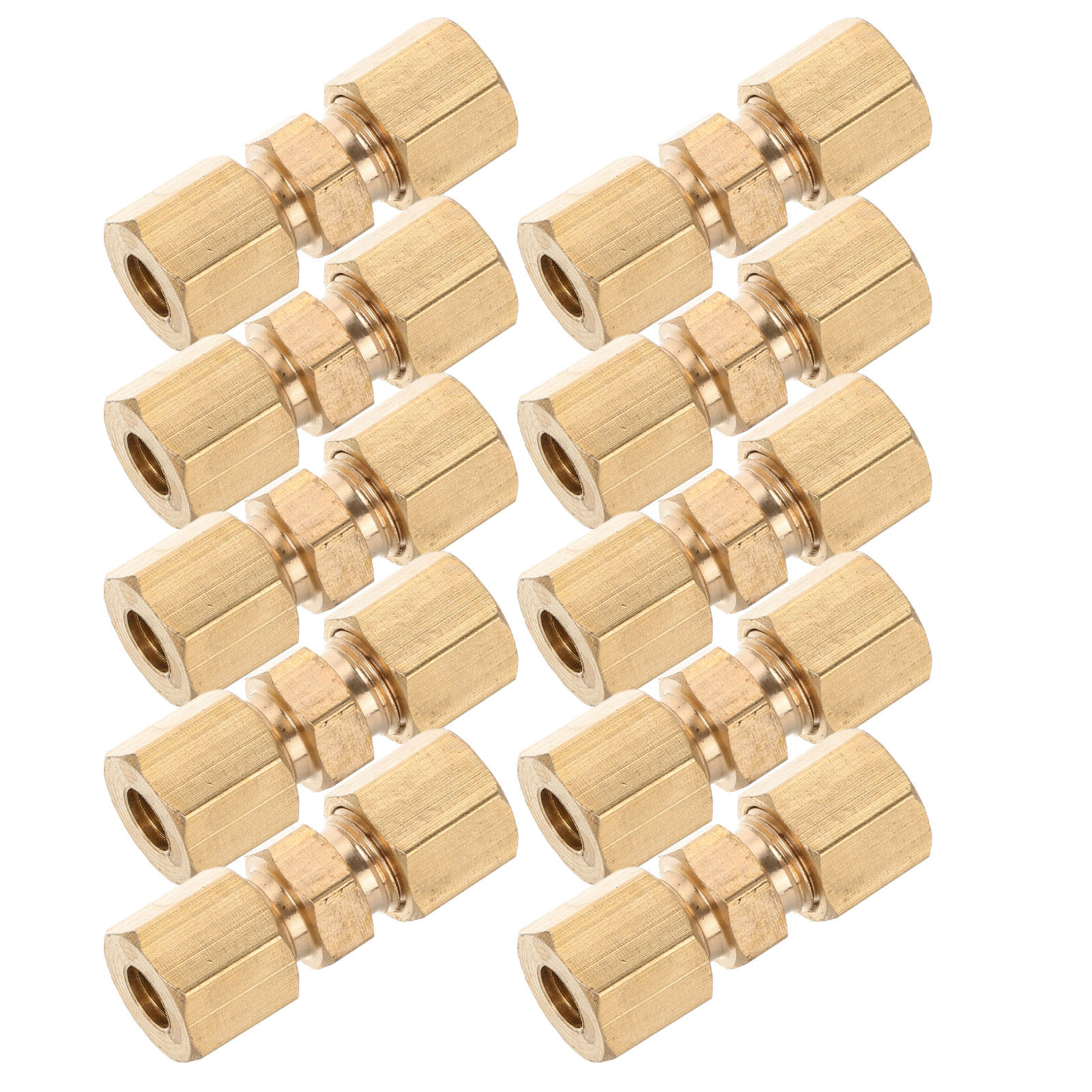 10Pcs Brass Brake Line Union F - огляд і ціна Compression Fitting Brass