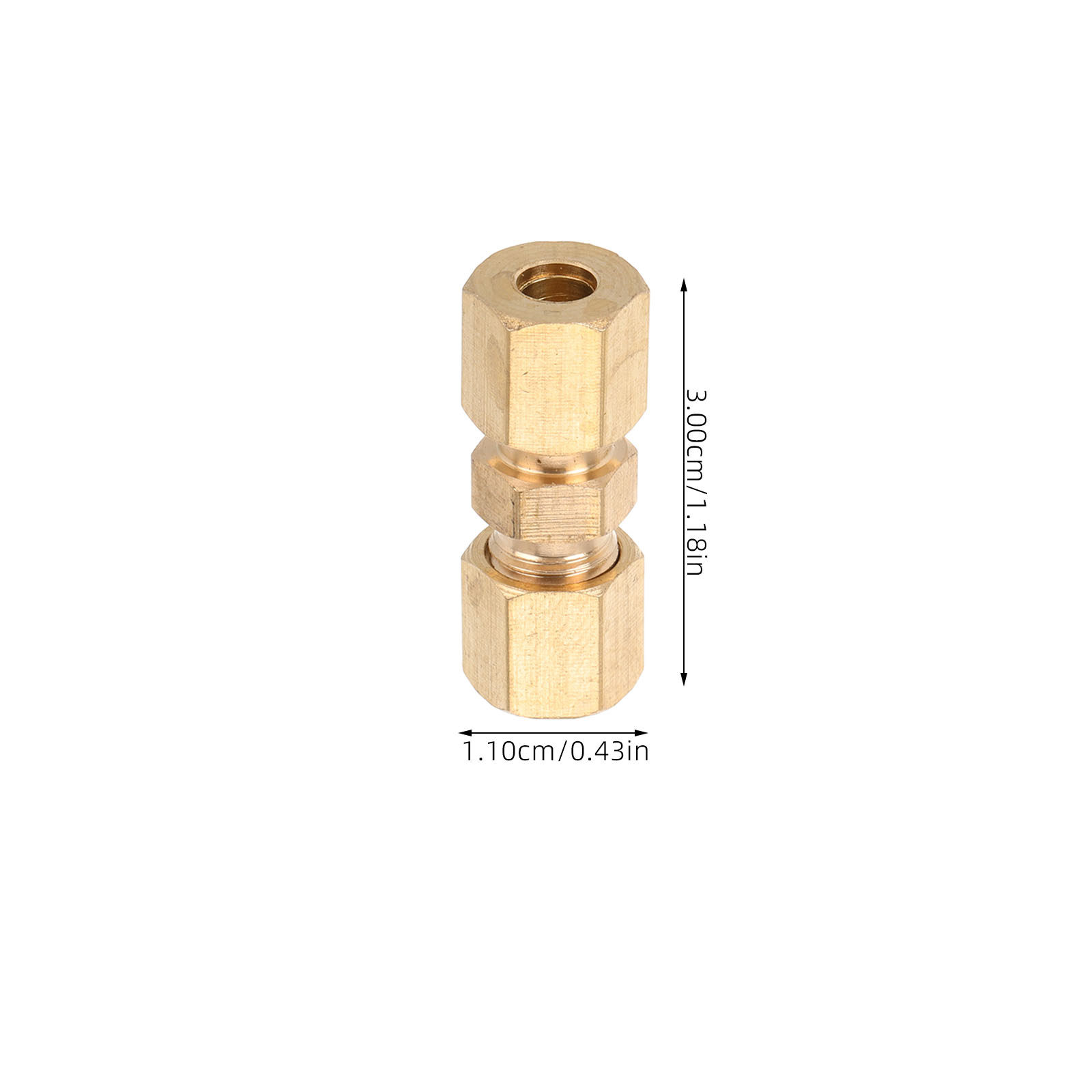 10Pcs Brass Brake Line Union F - огляд і ціна Compression Fitting Brass