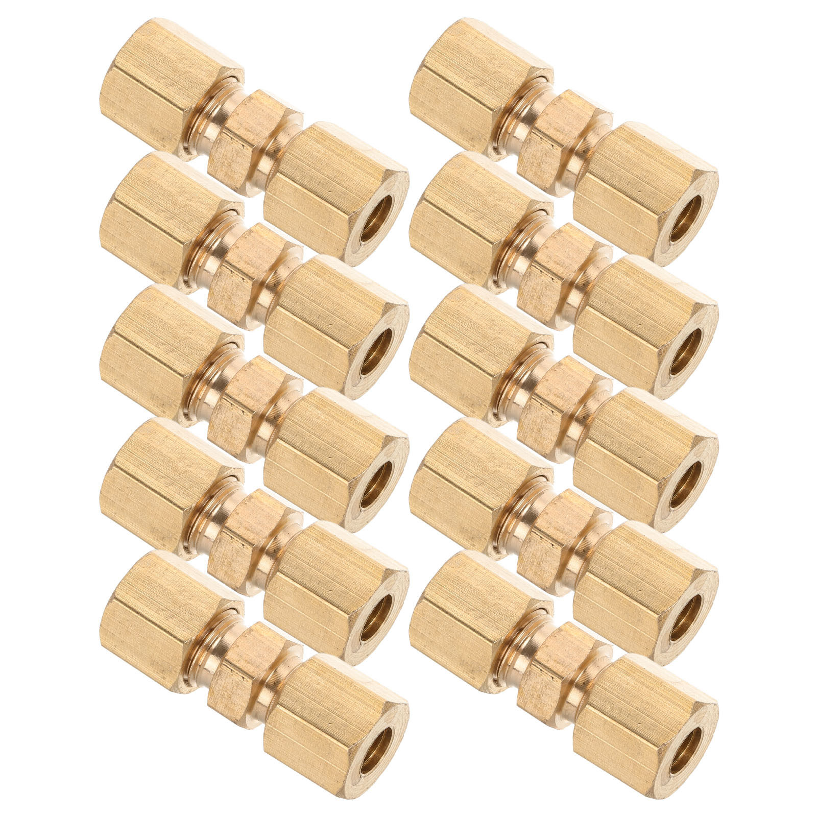 10Pcs Brass Brake Line Union F - огляд і ціна Compression Fitting Brass