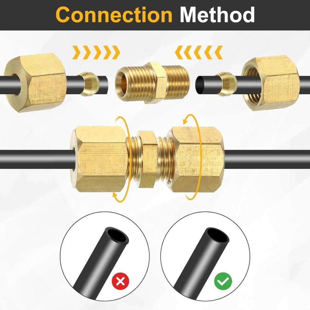 Brass Brass Compression Fittin - огляд і ціна Compression Fitting Brass